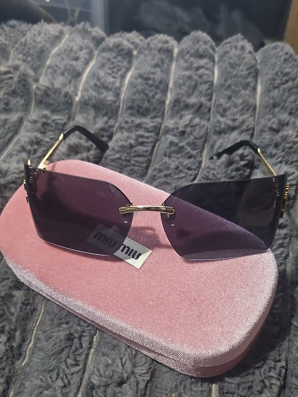 Miu Miu Runway Frameless Sunglasses (Model SMU54Y). - Picture 6 of 15